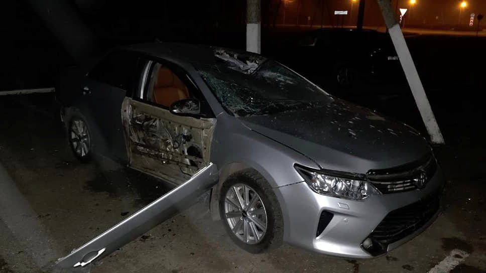 Автомобиль председателя избиркома Белгородской области Игоря Лазарева