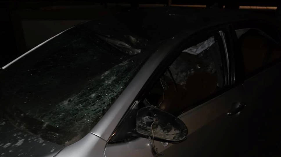 Автомобиль председателя избиркома Белгородской области Игоря Лазарева