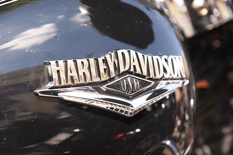 Большинство участников мотопарада предпочитали мотоциклы Harley-Davidson