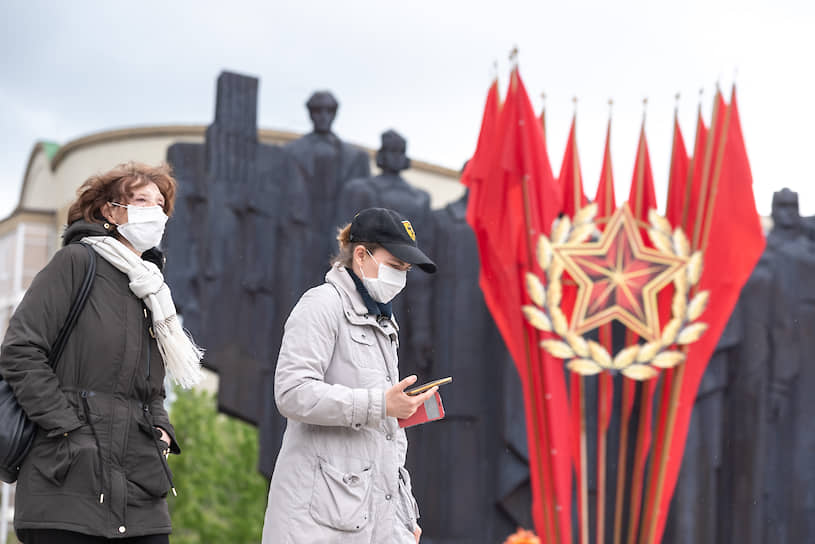 Празднование 75-ой годовщины Победы в Великой Отечественной войне на обновленной площади Победы