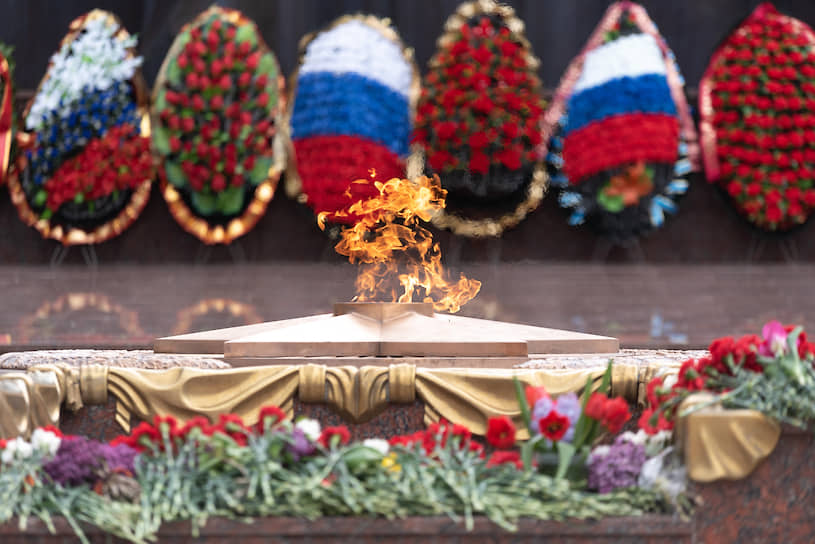 Празднование 75-ой годовщины Победы в Великой Отечественной войне. Обновленная площадь Победы.