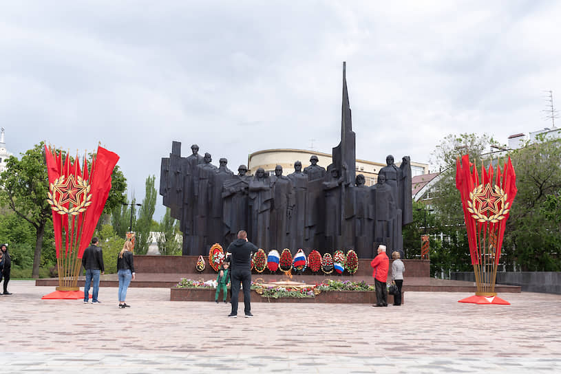 Празднование 75-ой годовщины Победы в Великой Отечественной войне. Обновленная площадь Победы.