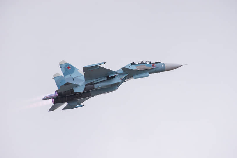 Учебно-тренировочный вылет на истребителе Су-30СМ