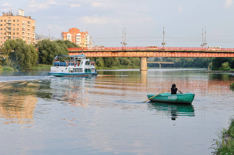 Красный мост через Оку в Орле