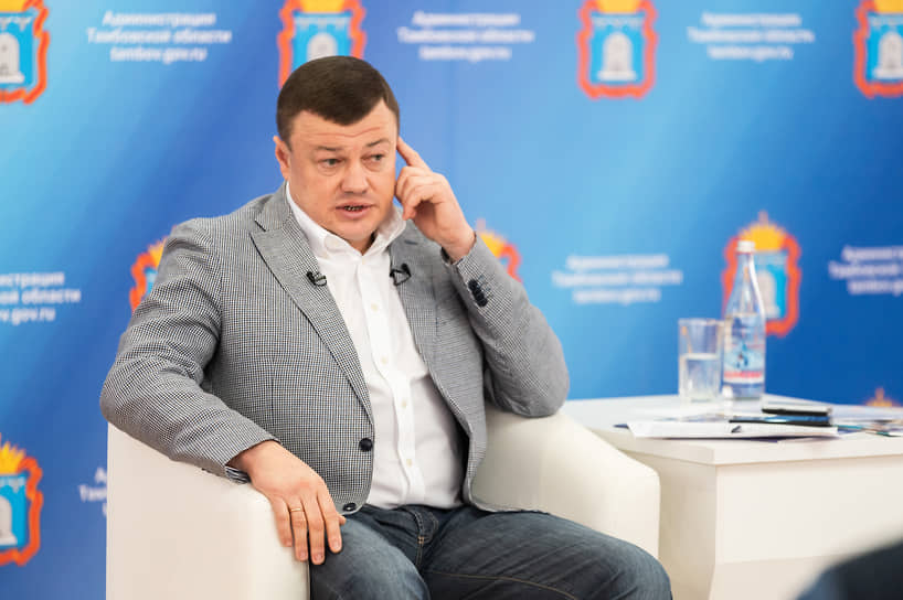 Александр Никитин во время встречи с журналистами, 2021 год