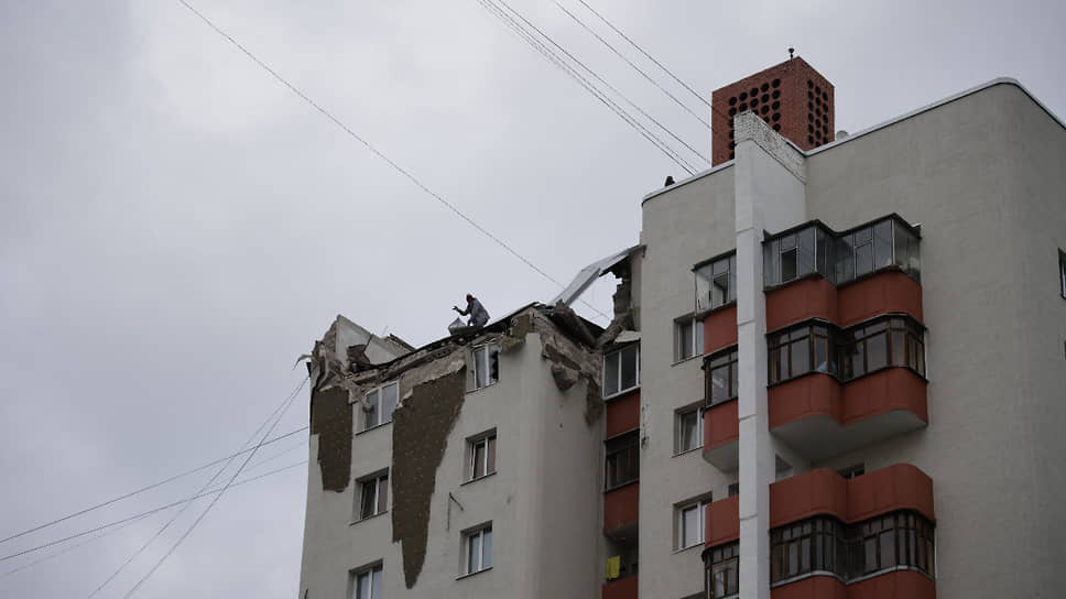 Последствия попытки обстрела Белгорода в октябре 2022 года