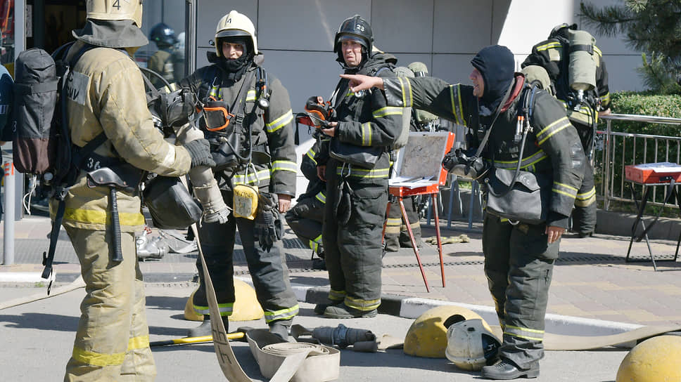 Пожарно-тактические учения в торговом центре «Левый берег»