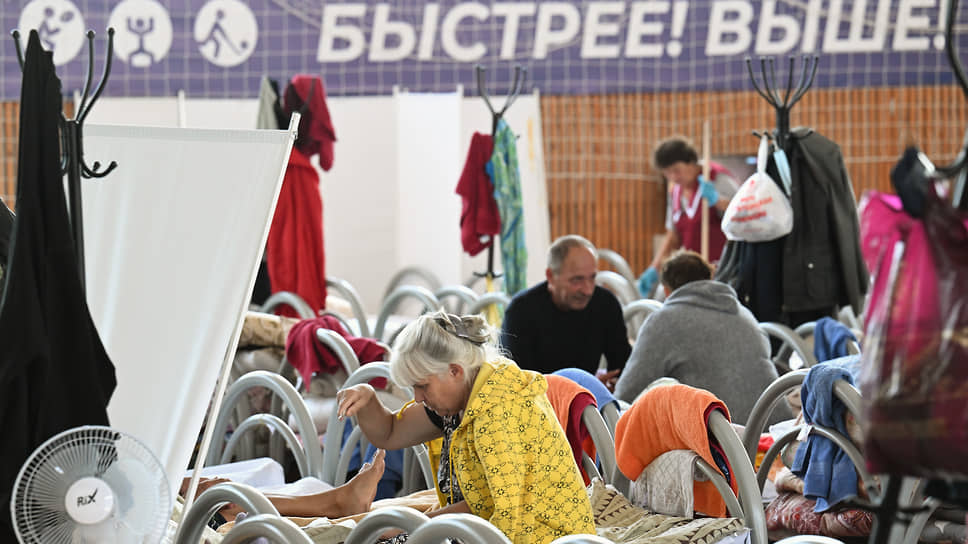 Переселенцы из приграничных районов Курской области в ПВР