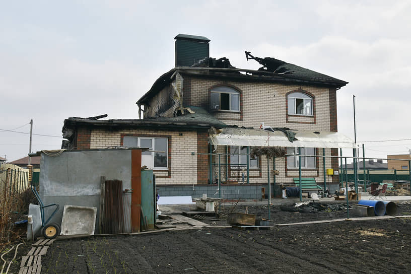 Жилой дом в белгородском Разумном, пострадавшем от украинской атаки. Март 2024 года