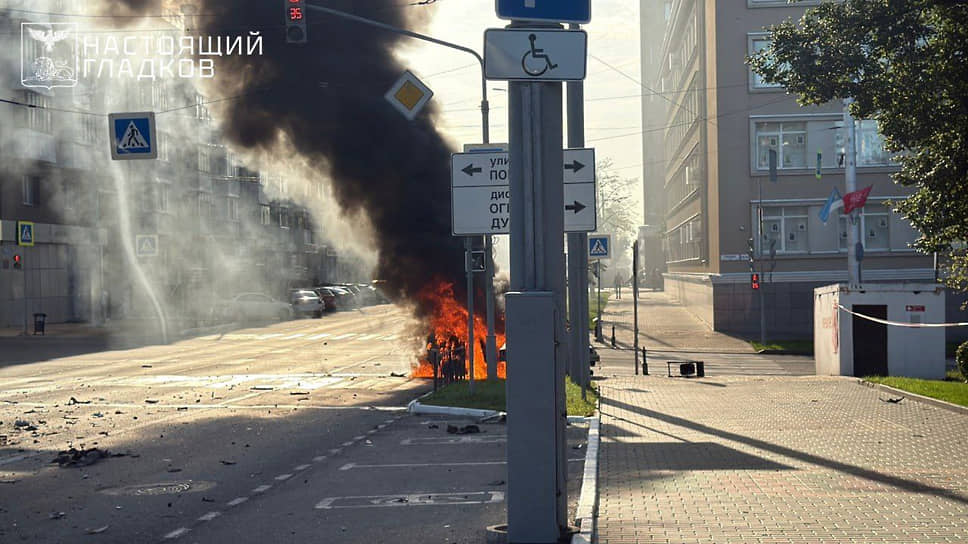 Белгород в первые минуты после утренней атаки ВСУ 14 августа