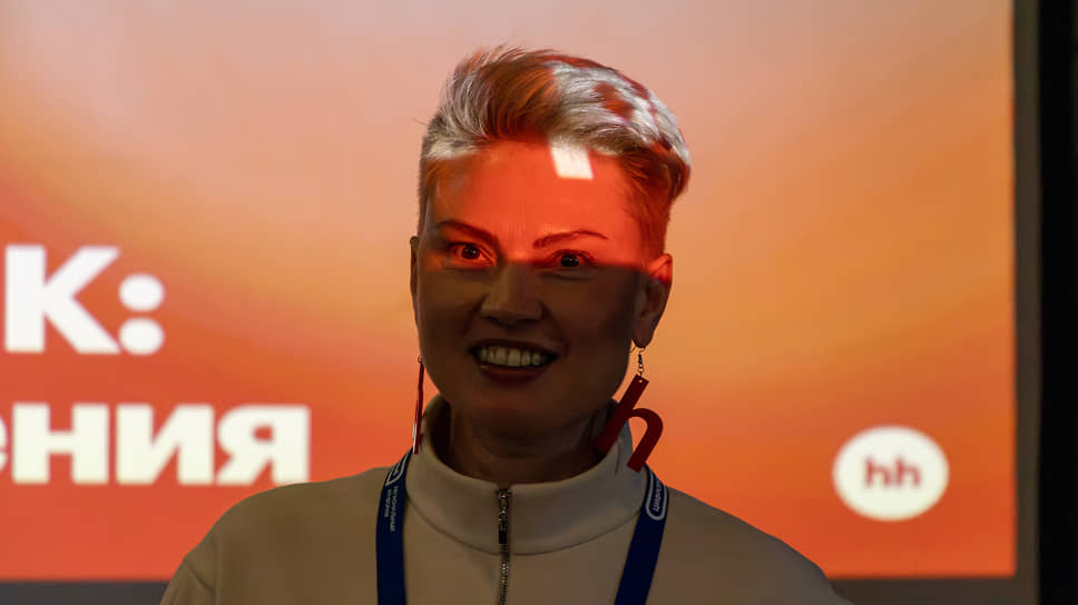 Руководитель проекта компании hh.ru по развитию агропромышленного направления в ЦФО Елена Бузо на площадке форума «Цифроземье» в Воронеже