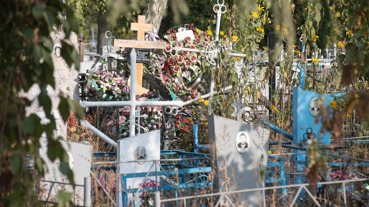 На кладбище наметилось оживление