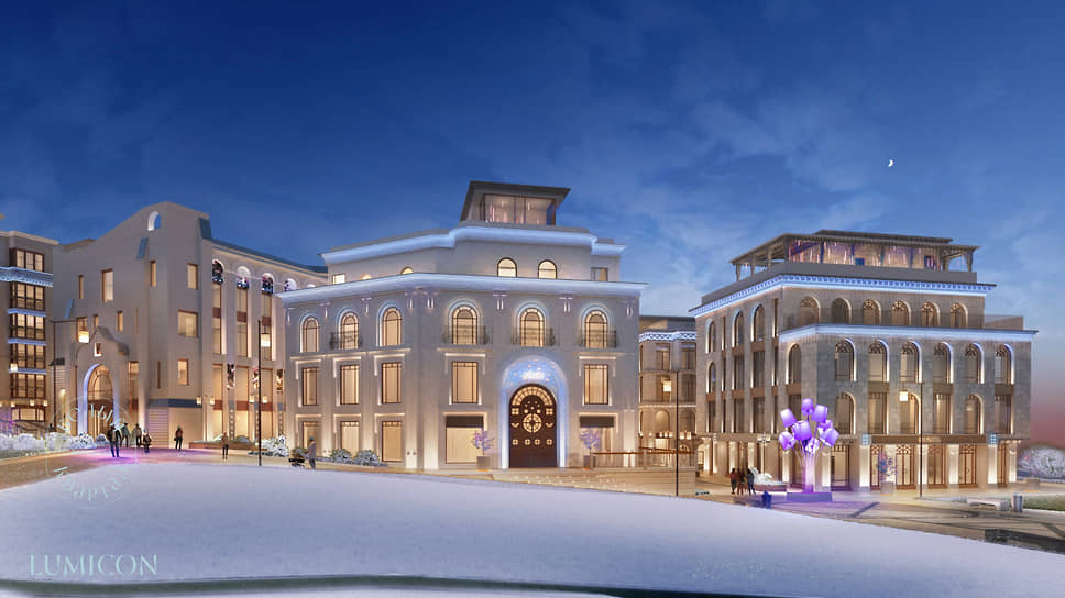 Проект вечерней подсветки «Белого квартала»