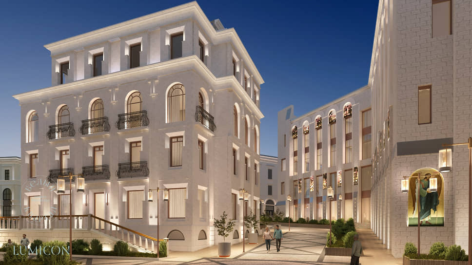 Проект вечерней подсветки «Белого квартала»