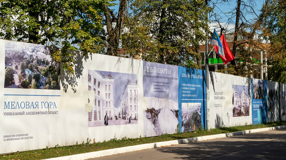 Стройплощадка «Белого квартала» в августе 2025 года