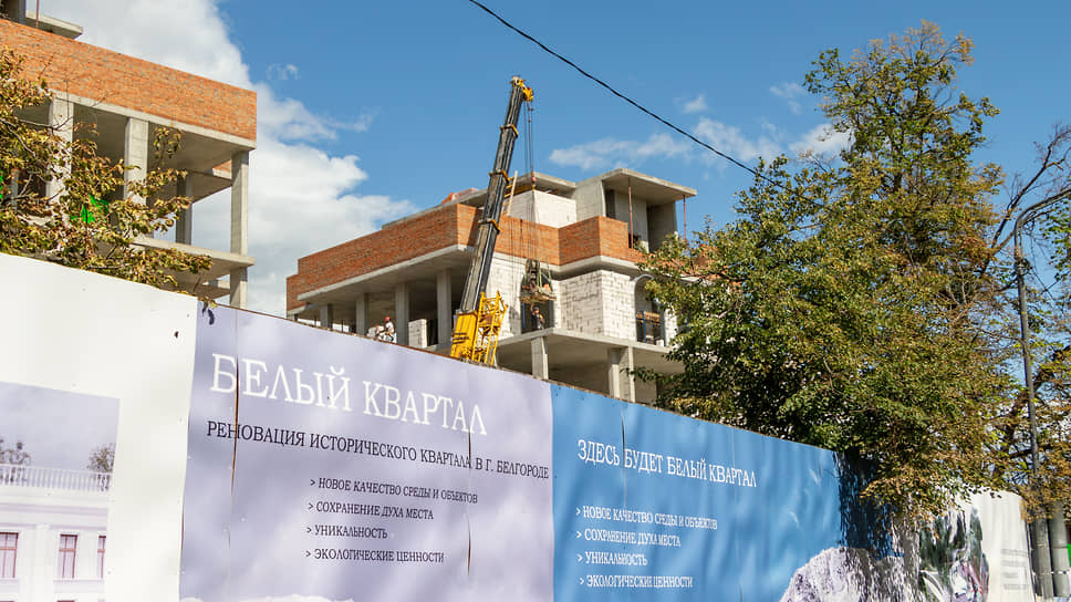 Стройплощадка «Белого квартала» в августе 2025 года