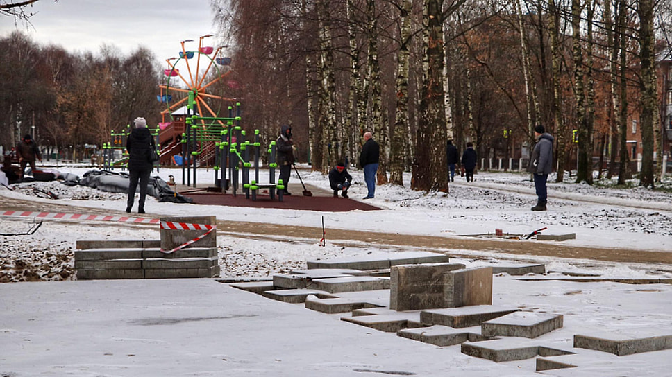 Работы в Юбилейном парке в Ярославле