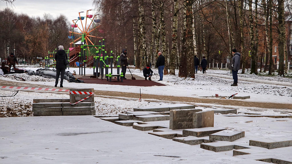 Работы в Юбилейном парке в Ярославле