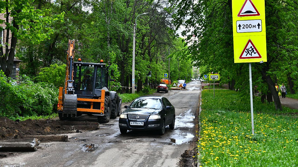 Ремонт дороги в Ярославле