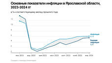 Годовая инфляция в Ярославской области выросла до 6,14% в январе