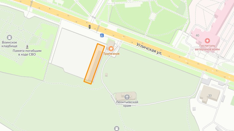 Земельный участок, предлагаемый к передаче храму