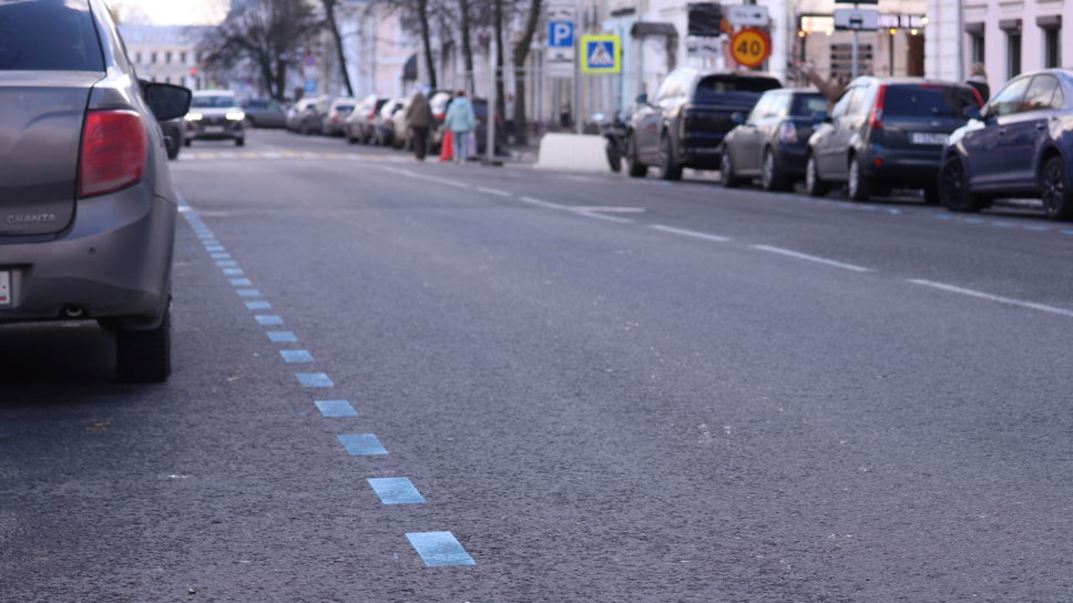 Разметка платной парковки в Ярославле