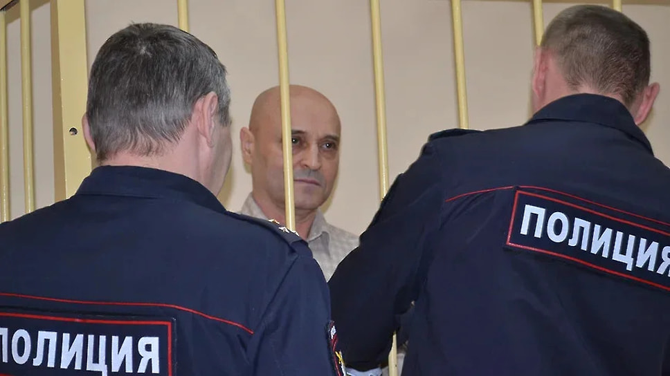Михаил Рысев во время судебного заседания