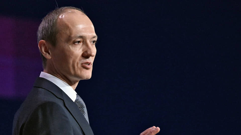 Вице-премьер и глава аппарата правительства Дмитрий Григоренко на форуме «Цифровые решения» в ноябре 2025 года