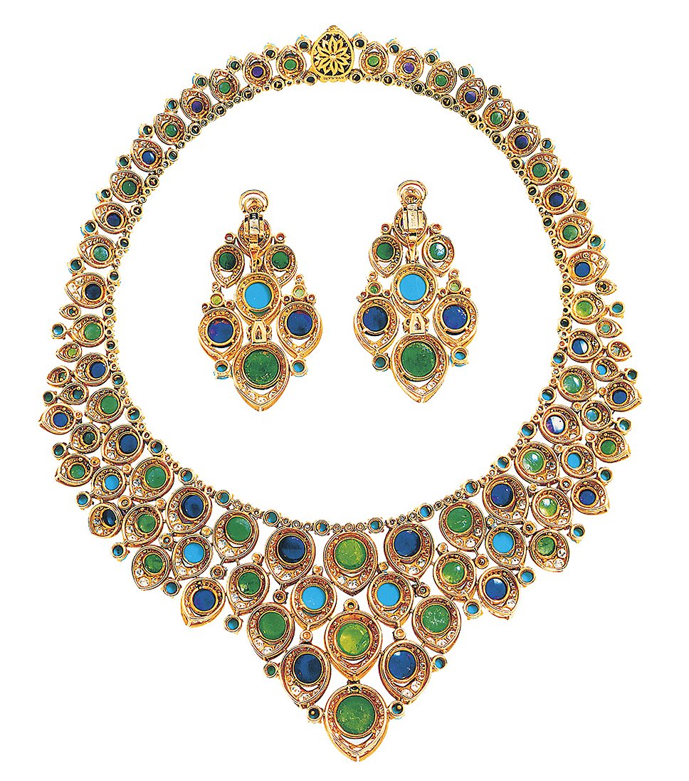 Колье и серьги Bvlgari, середина 1960-х 