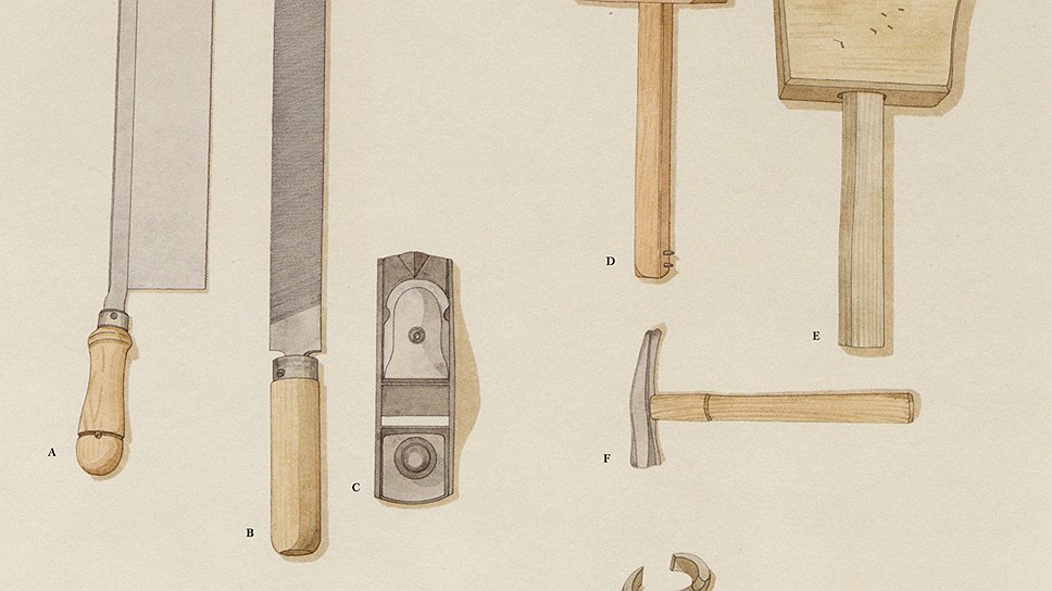 Инструменты для изготовления сундука Louis Vuitton