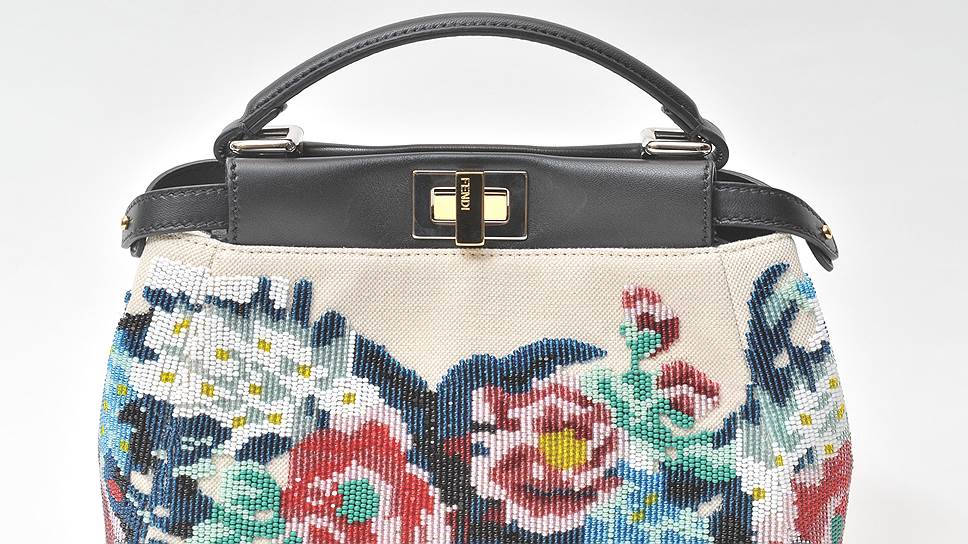 Сумка Fendi Peekaboo с вышивкой, 2013 