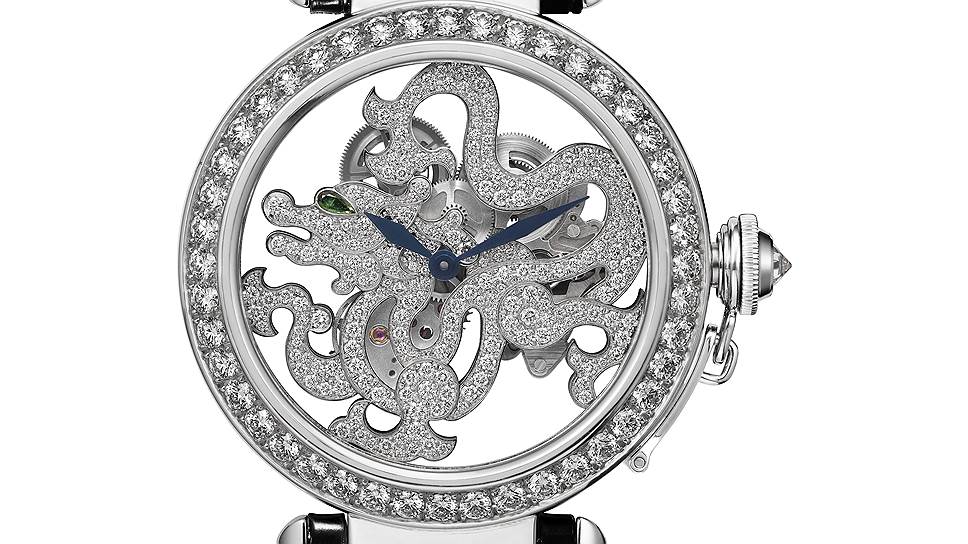 Pasha de Cartier 42 mm Skeleton Dragon Motif, Cartier 
