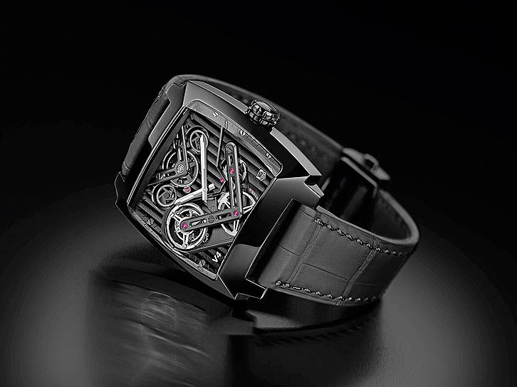 TAG Heuer, Monaco V4 Tourbillon, 2014: лимитированная модель, выпущенная в честь десятилетнего юбилея часов