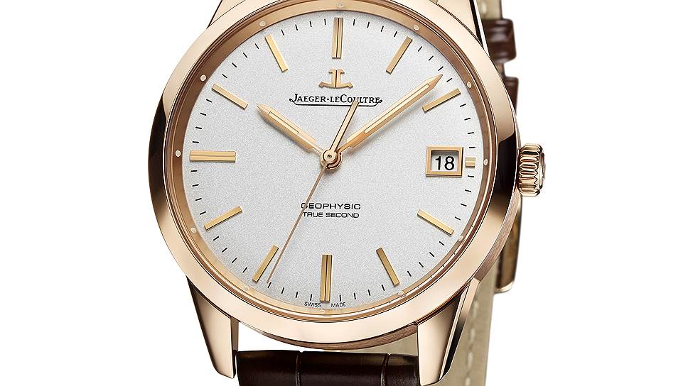 Jaeger-LeCoultre Geophysic True Second. Часы с функцией домашнего времени и стоп-секундой. Автоматический механизм Calibre 770. Золотой корпус 39,60 мм толщиной 11,70 мм