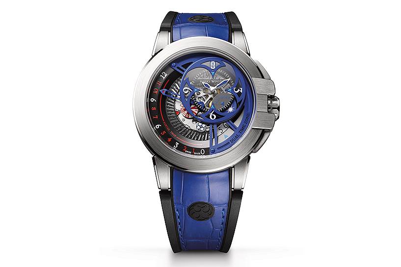 Harry Winston. Ocean Dual Time Retrograde Only Watch. Эстимейт — 35-45 тыс. франков. Продажа — 50 тыс. франков 
