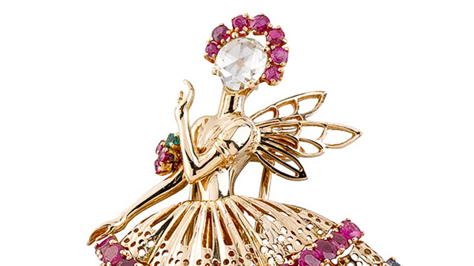 Брошь &quot;Танцовщица&quot;, Van Cleef &amp; Arpels, конец 1940-х 5 Часы Cadenas, Van Cleef &amp; Arpels, 2015 