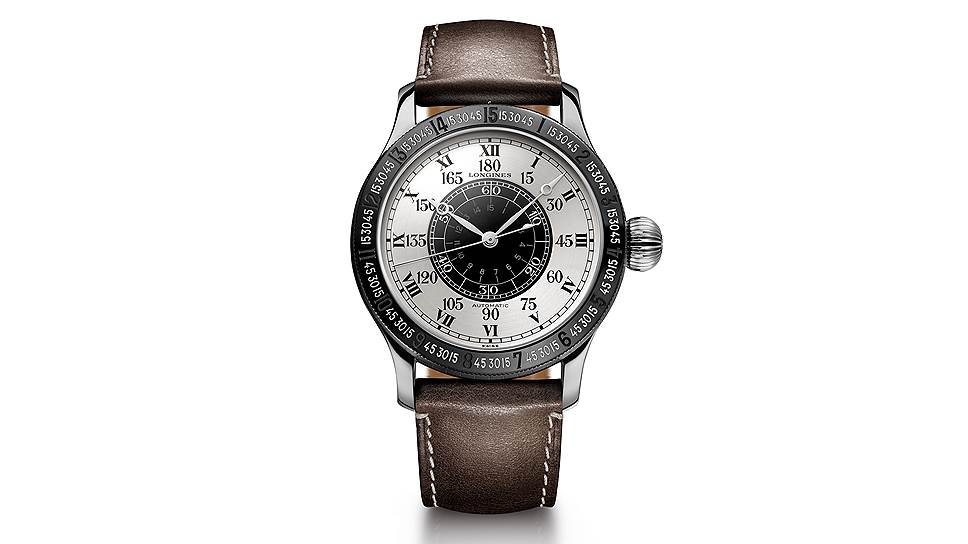 Longines 90th Anniversary Lindbergh Hour Angle с автоматическим калибром L699, выпущенные в честь первого в истории беспосадочного одиночного перелета через Атлантику, который совершил Чарльз Линдберг и хронометристом которого выступил швейцарский часовой бренд. Лимитированная серия из 90 часов в титановом корпусе 