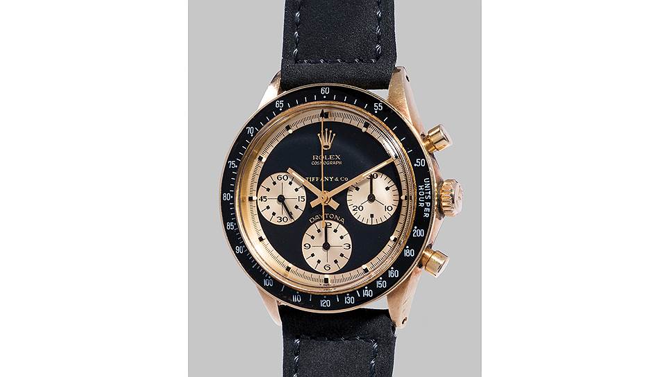 Rolex Cosmograph Daytona &quot;John Player Special Paul Newman&quot; Ref. 6241 1969 года, предназначенные для Tiffany &amp; Co., были оценены в 400-800 тыс. швейцарских франков, а проданы за 730 тыс. 
