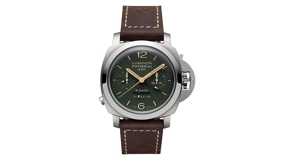 Panerai Luminor 1950 Chrono Monopulsante 8 Days GMT Titanio 
