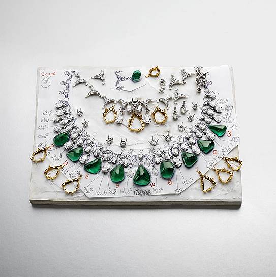 Элементы колье haute joaillerie Bulgari