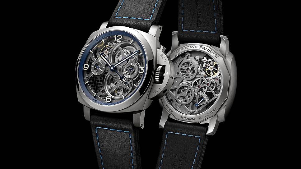 Panerai L&#39;Astronomo Luminor 1950 Tourbillon Moon Phases Equation of Time GMT