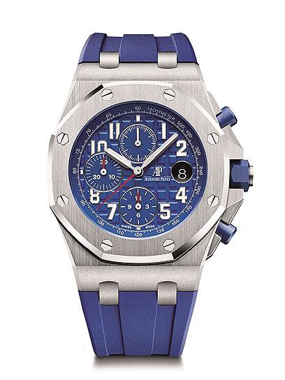 Audemars Piguet, часы Royal Oak Offshore Selfwinding Chronograph, сталь, 42 мм, механизм с автоматическим подзаводом 
