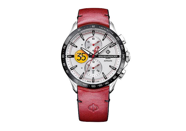 Baume &amp; Mercier, часы Clifton Club Indian Burt Munro Tribute, сталь, 44 мм, механизм с автоматическим подзаводом 
