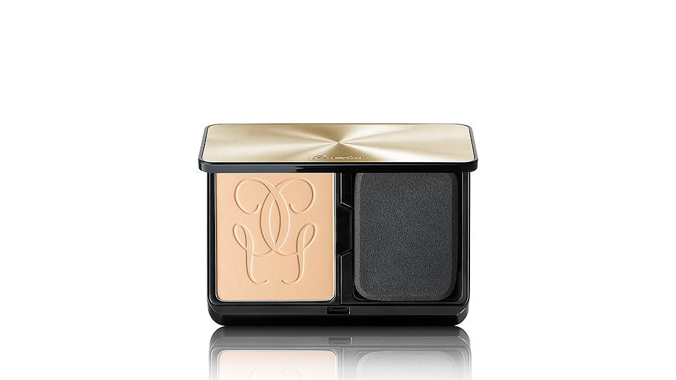 Матовая компактная пудра Lingerie de Peau Compact Mat Alive, Guerlain 
