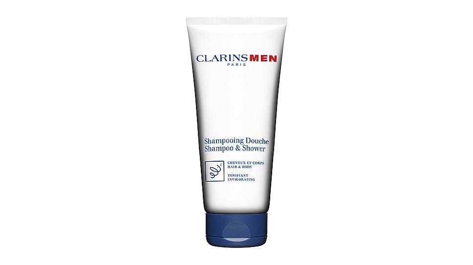 Тонизирующий шампунь-гель для волос и тела Shampooing Douche Clarins Men