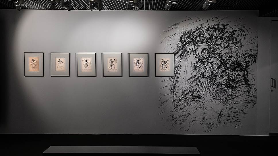 Экспозиция выставки «Птица-тройка и ее пассажиры» в Музее AZ