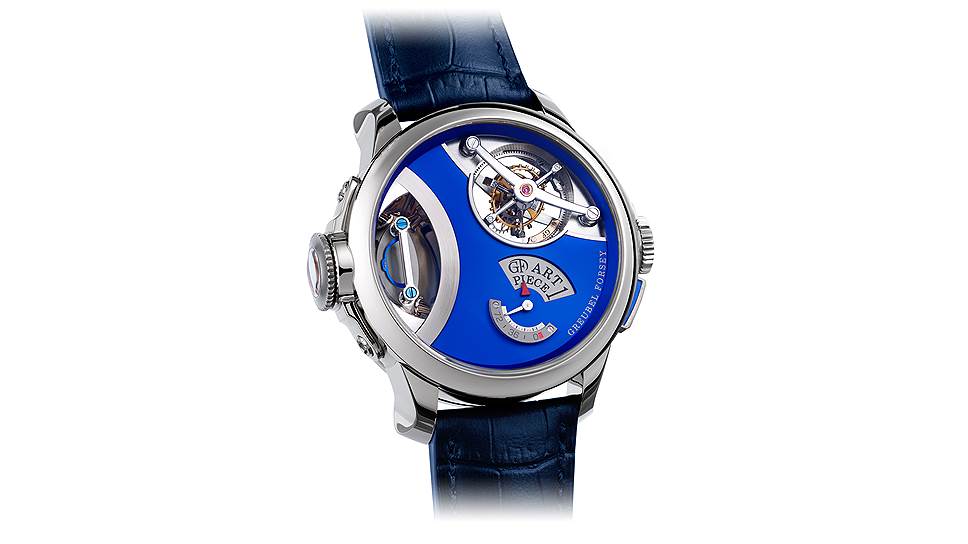 Greubel Forsey, Art Piece 1, 44 мм, серое золото, микроскульптура Уилларда Уигана, механизм
с ручным подзаводом