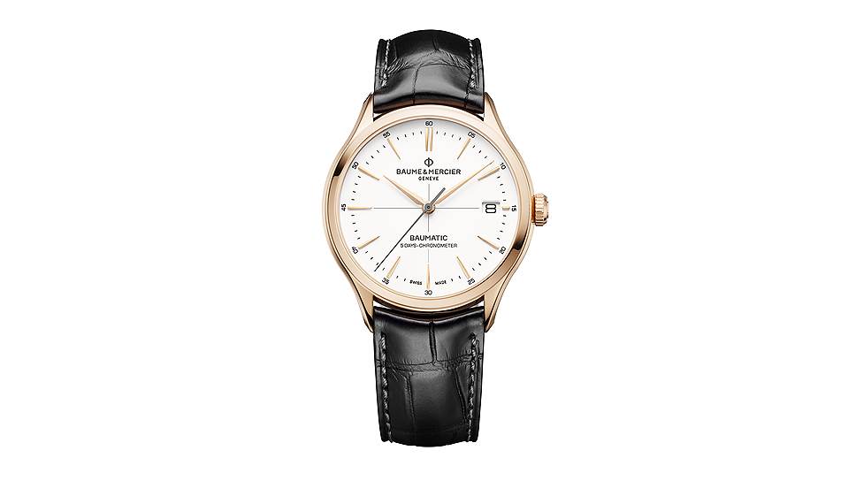 Baume &amp; Mercier, часы&lt;B> Clifton Baumatic, 40x10,3 мм, механизм с автоматическим подзаводом
