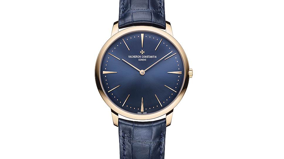 Vacheron Constantin, часы Patrimony, 40х6,79 мм, розовое золото, механизм с ручным подзаводом