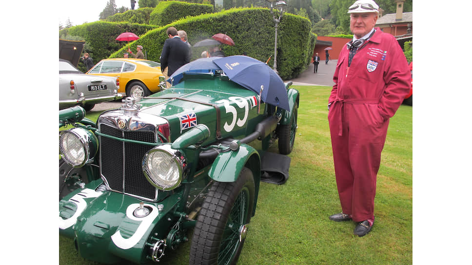 Участник конкурса Villa d’Este Concorso d’Eleganza со своим автомобилем